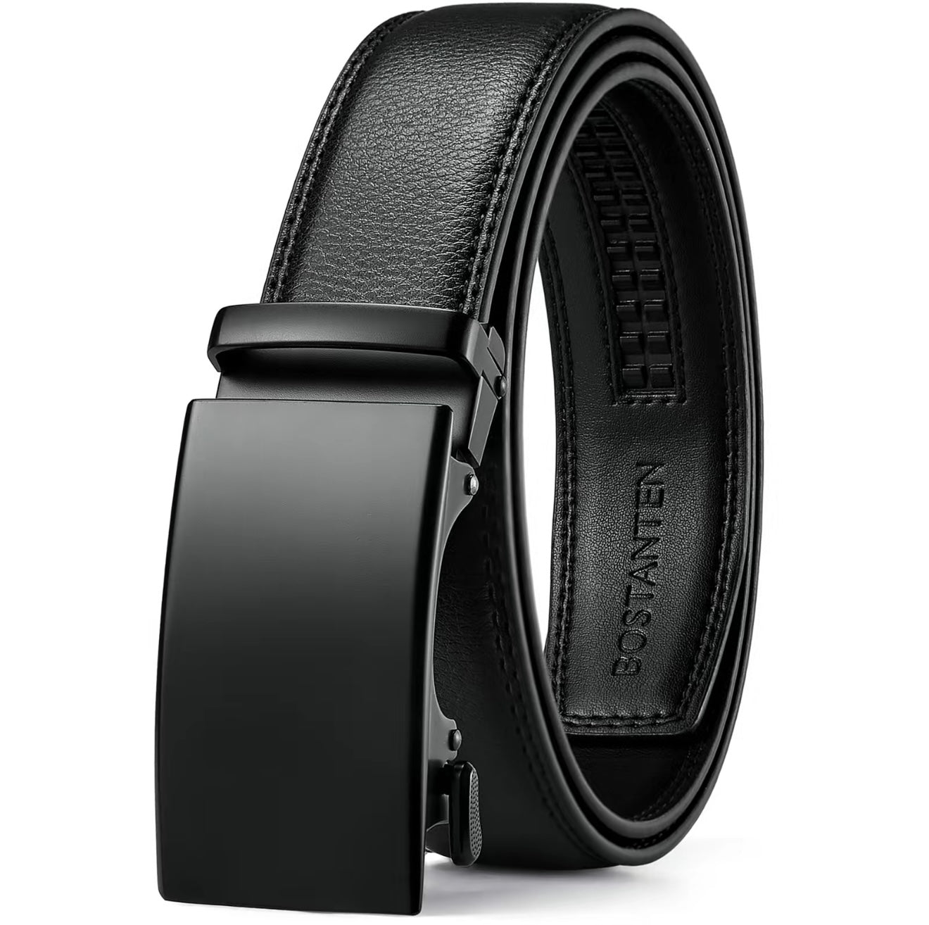 BOSTANTEN Mens Belt Leather Belt with Micradjust Technology® Buckle