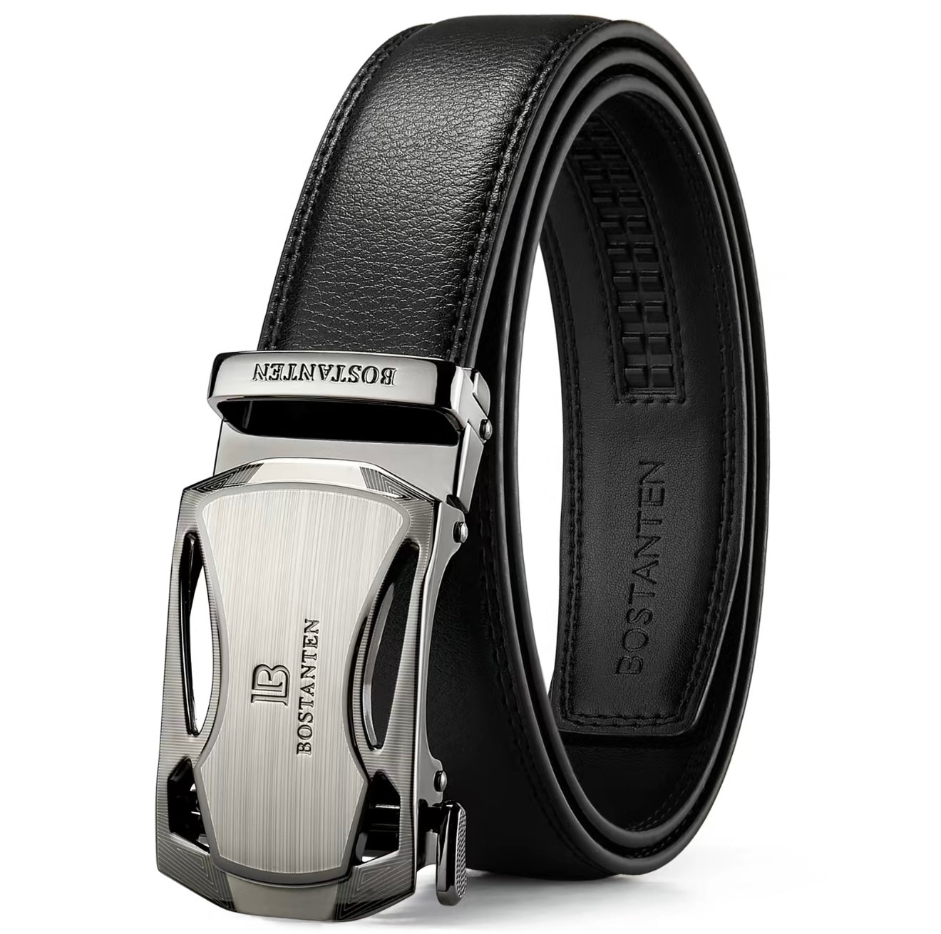 BOSTANTEN Mens Belt Leather Belt with Micradjust Technology® Buckle