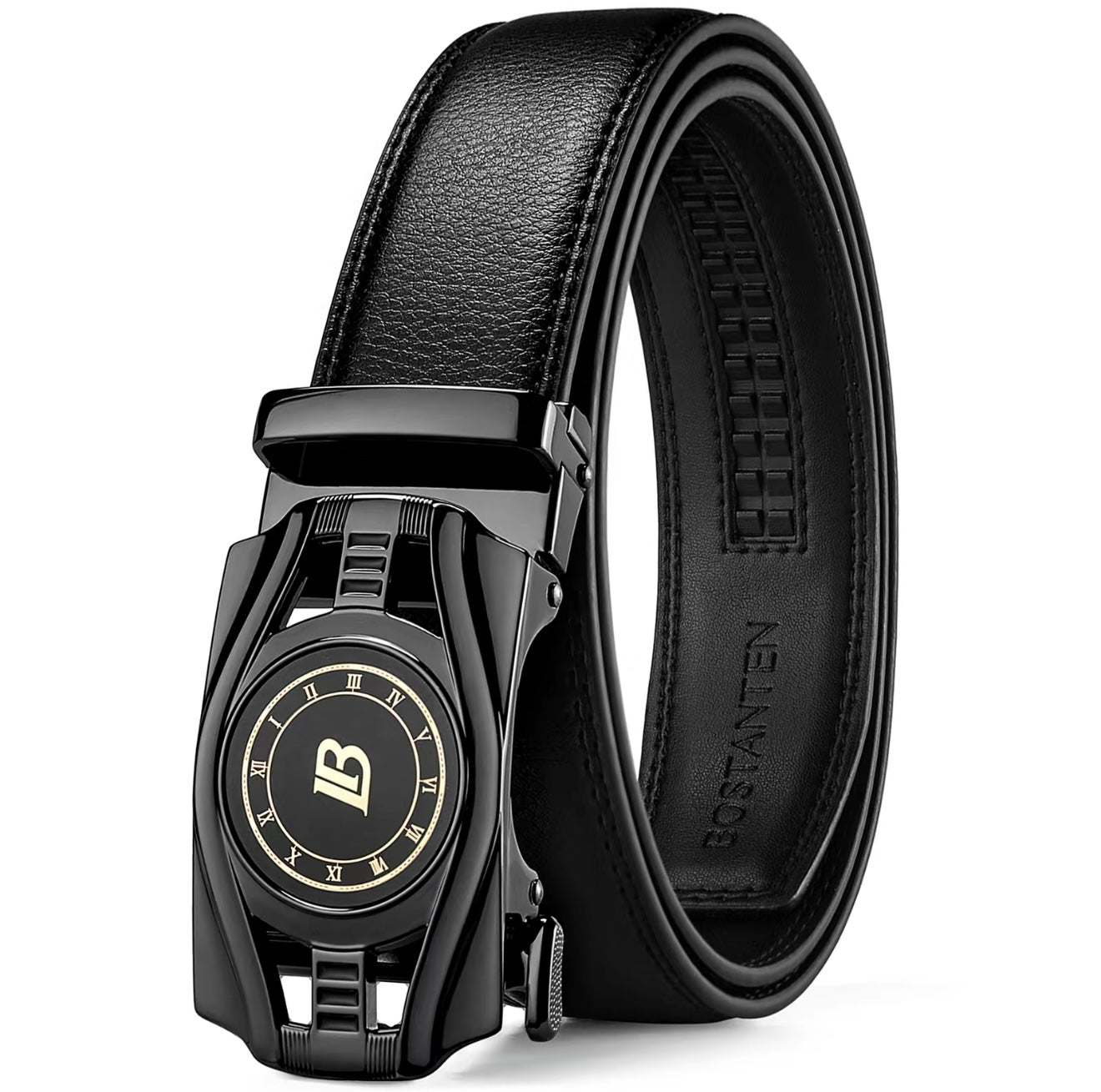 BOSTANTEN Mens Belt Leather Belt with Micradjust Technology® Buckle