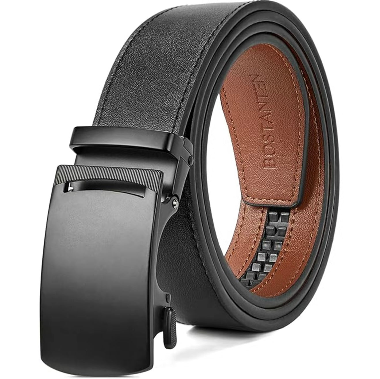 BOSTANTEN Mens Belt Leather Belt with Micradjust Technology® Buckle