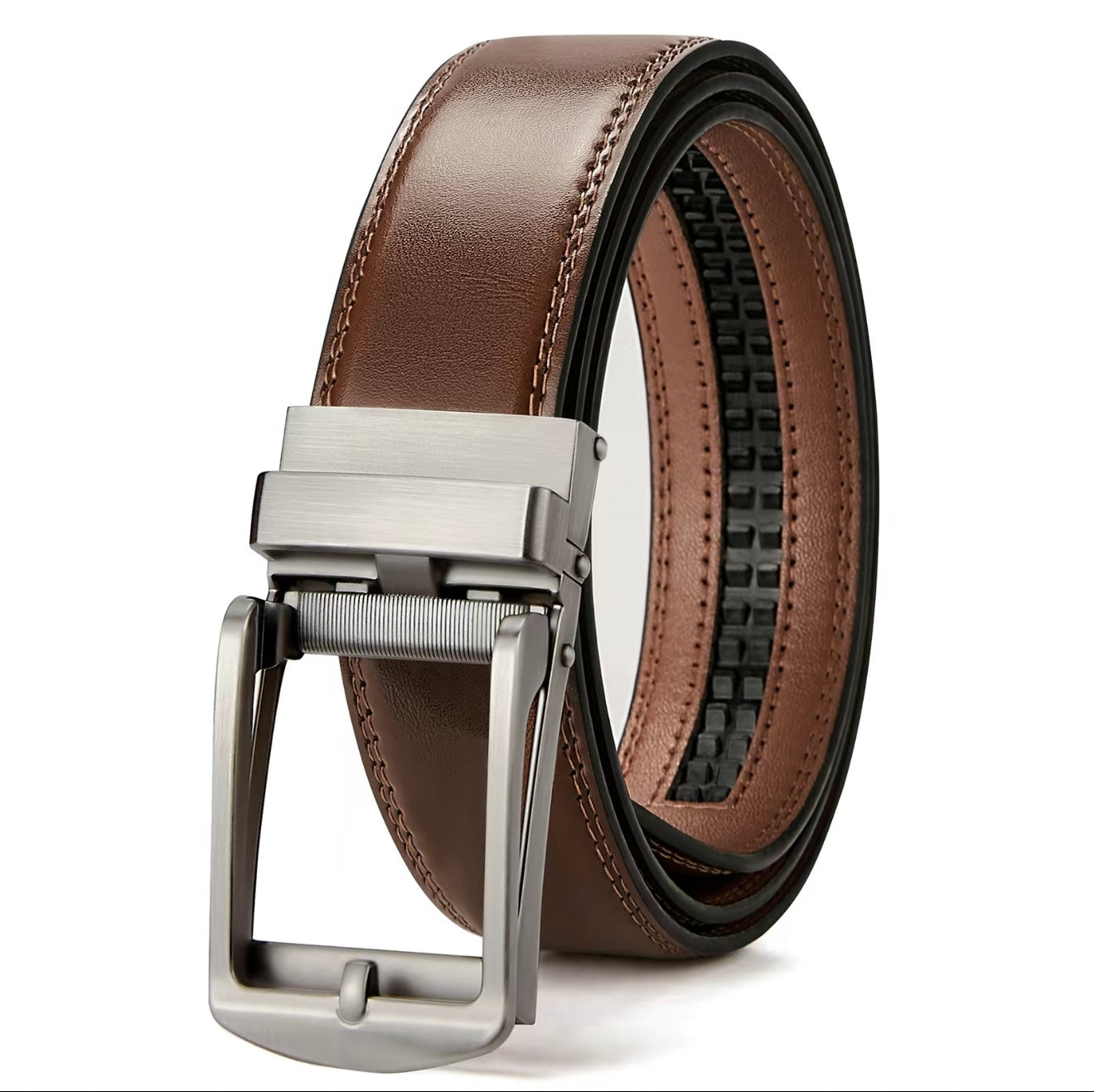 BOSTANTEN Mens Belt Leather Belt with Micradjust Technology® Buckle