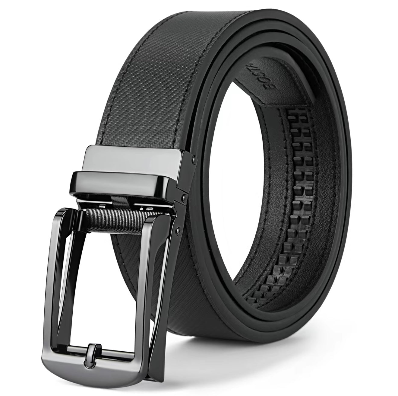 BOSTANTEN Mens Belt Leather Belt with Micradjust Technology® Buckle