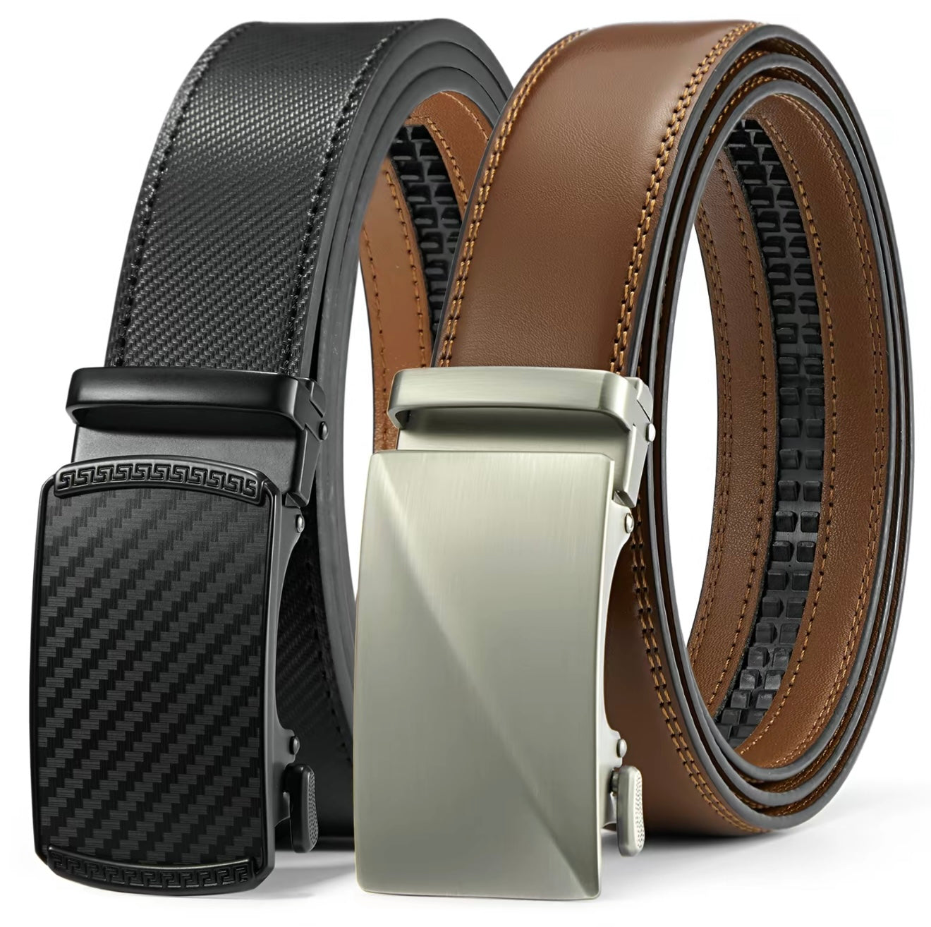 BOSTANTEN Mens Belt Leather Belt with Micradjust Technology® Buckle